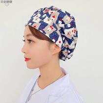 Pure cotton kitchen hat cooking dish fumes anti-fumes to prevent hair bag adjustable operating room nurse hat chef hat