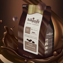Becchetti dark chocolate chips 500g Belgium imported chocolate beans 2 5kg white chocolate chips baked