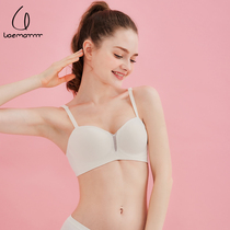 Lindwear girl gather in a small chest with no trace back breast against dropping steel lap jelly bar soft support bra