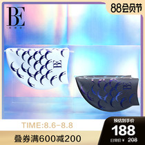 BE Van Dean symphony fish scales waterproof ear protection silicone swimming cap enlarged version of anti-chlorine hair care soft and non-strangling head