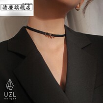 choker choker black rope collar necklace female ins minimalist neck jewelry letter neckband neck chain collar