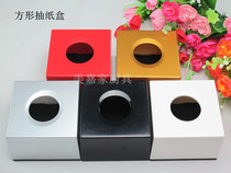 Restaurant canteen fast food restaurant cafeteria square acrylic plastic desktop tissue box paper box napkin box