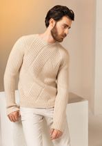 (Spot) Mongolian GOBI2020 cover mens cashmere sweater gold label thick soft glutinous twill organic cashmere