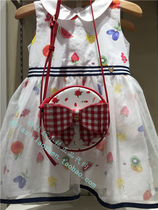 Clothing love childrens clothing counter domestic 2019 summer girls one shoulder oblique cross round drum bag AK9S461D