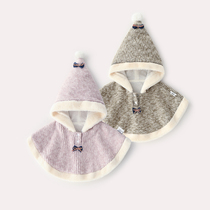 Baby outside the cloak winter male 0 Baby cloister thickened autumn and winter money to wear the newborn jacket windproof woman