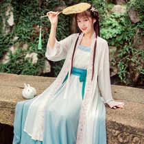 Yunsu Hanfu female costume Chinese style original cabbage full set summer fairy ancient style super fairy suit elegant