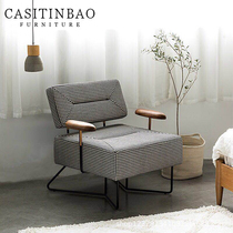 Modern minimalist light luxury single chair thousand bird grid ins single sofa leisure chair Nordic designer Net red sofa chair