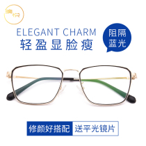 Anti-blue light glasses female male anti-radiation mobile phone computer screen eye protection flat light can be equipped with Danyang Eye frame
