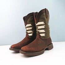 Foreign trade USA mens boots sleeve riding boots knight boots leather stitching cowboy boots 43 46 47 yards