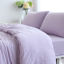 Japanese four-piece Xinjiang Tianzhu cotton bed hat knitted four-piece customer fabric free of formaldehyde