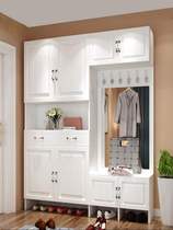 Shoe cabinet Entrance cabinet Simple modern living room entrance door foyer cabinet Coat cabinet one-piece locker shoe stool combination