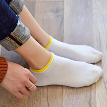 5 Double 10 Double Stocking Socks Children Short Socks Summer Cotton Breathable Country Light Mouth Cute Thin and Low Gang Student Sox Boide