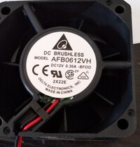 Brand new Original Diddah AFB0612VH 12V 0 6cm 6025 6025-wire speed-measuring fan