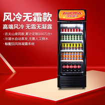 Okoma Wind Cooling Frostless Display Case No Condensation Single Door Refrigerator Freezer Commercial Supermarket Drinks Vertical Refrigerator