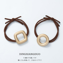 South Korea East Gate head rope ins Round Square Hairband female rubber band headwear double hair rope small Hairband