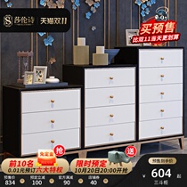 Light extravagant locker bedroom cabinet Cabinet bedroom storage two three four drawers cabinet solid wood modern simple chest chest chest pre-sale