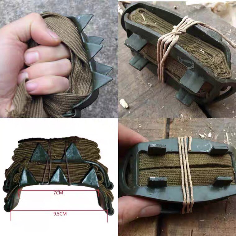 1958 inventory of five - tooth manganese steel foot horse outdoor climbing ice claw snow claw anti - slip wear fidelity