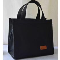 Lunch box bag waterproof and oil-proof office workers simple boys heat-insulated rice bucket bag Hand bag rice belt bag Korean version