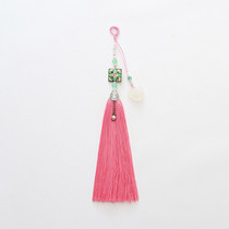 Xiaoshan House with Hanfu Cheongsam dress Cloisonne agate imitation chalcedony long tassel classical pendant accessories