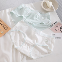 No trace cotton underwear Japanese high-value girl cotton breifs antibacterial breathable skin-friendly waist Autumn New