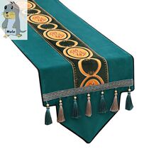 Buo-style luxury TV cabinet modern simple Nordic porch cover scarf American light luxury table flag tea table flag