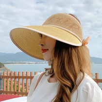 Straw hat ladies summer outdoor beach sun sun hat Japanese Joker Korean version fashion breathable sun hat