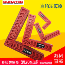 DURA Right angle positioner 90 degree holder L-type right angle ruler Plastic angle ruler Woodworking angle ruler