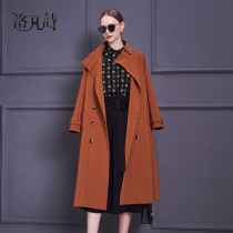 Lufan poem 2021 Autumn New this year popular British wind coat coat coat women long double breasted Korean windbreaker