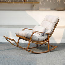Nordic balcony leisure rocking chair lounge outdoor courtyard indoor living room household light luxury lazy adult rocking chair