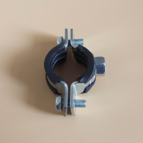 National standard heavy-duty thickened 2mmPPR iron tube clip PVC PE metal water supply pipe clamp hoop hanging hoop snap hoop fixed