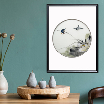 Artisan Su embroidery Hornithu Home Residence Decoration Hanging Painting Embroidery Genuine Silk