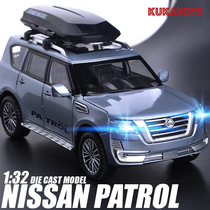  Simulation alloy car model 1:32 Nissan Tule off-road car six-door childrens toy sound and light return ornaments