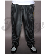 FunkyStyle Classic POPPING Street Dance Competition Performance Striped Pants Pants LOCKING