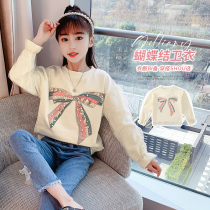 Girls clothes thin Chinese children spring and autumn 2021 new childrens foreign style Korean version of loose girls Autumn Autumn Tide