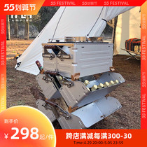 TNR OUTDOOR DELICATELY CAMPING Folding Multifunctional Containing Storage STORAGE 50L OPENING BOX can be used as a table