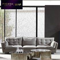 Fakasa Italian leather sofa combination solid wood light Luxury Luxury Villa living room furniture sofa complete