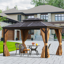 Courtyard aluminum alloy Pavilion outdoor four-pillar Pavilion Garden simple awning canopy villa roof leisure tent