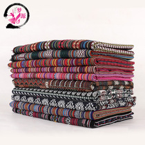 Yunnan Lijiang ethnic style fabric vintage cotton tablecloth bohemian fabric sofa pillow curtain fabric