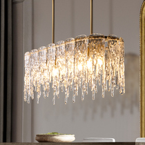 Kaiqiao postmodern light luxury chandelier living room lamp atmosphere simple personality creative restaurant American glass crystal chandelier