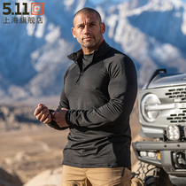 5 11 new products Stratos 1 4 zipped sweatshirt 511 Outdoor casual men stand long sleeves T-shirt 72235