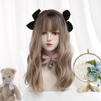 Meiju wig female long hair dyeing soft sister lolita medium long hair lolita gradient net red jk long curly hair full head