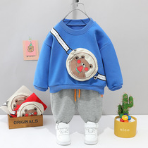 Male baby spring suit sports clothes handsome children trend one year old baby childrens clothing two sets