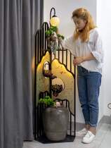 New Chinese-style water screen fountain feng shui wheel living room ornaments Landing home Fortune decorations housewarming