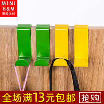 Huimeiyou Chuang door rear adhesive hook hanger stainless steel adhesive hook nail-free door back adhesive hook non-perforated clothes hook