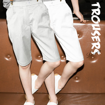 Le Wenxi childrens clothing 21 late summer into autumn season new products fashion boys casual pants 5 points shorts teenagers