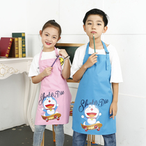 Children Apron Customised Logo Fine Arts Kids Drawing Clothes Painting Home Waterproof Kitchen Kindergarten Indie Dining