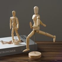 Nordic puppet ornaments human model simulation doll moving joint home decoration decoration art doll model