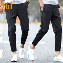 361 sports pants mens summer thin straight trousers loose breathable quick-drying pants 361 Degree casual ankle-length pants men