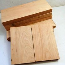 Cherry Wood Wood Stock North American Small Wood Plate Wood Plate Log Engraving Material Dig Tray Material Spoon Material Can Customize Size