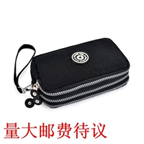 Set Print Zero Wallet Woman Long style handbag Handbag Triple Lady Wallet Large Capacity Mobile Phone Bag bag